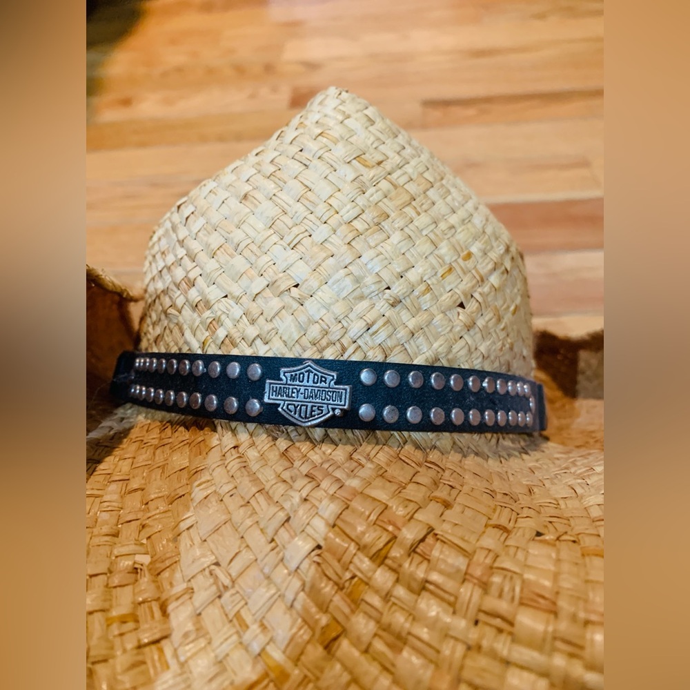 Harley Davidson Straw Cowboy Hat